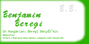 benjamin beregi business card